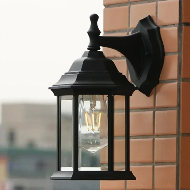 Applique Murale Extérieure Étanche à Lumière Led Vintage en Aluminium