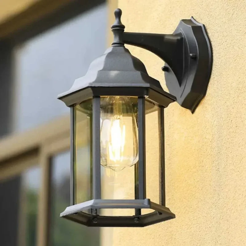 Applique Murale Extérieure Étanche à Lumière Led Vintage en Aluminium