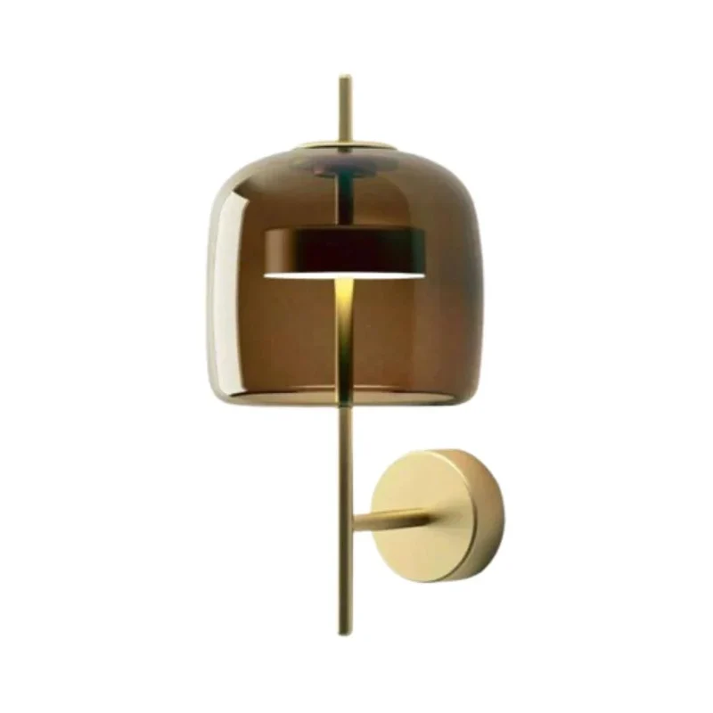 Applique Murale Led Métal et Boule en Verre