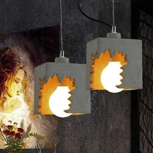 Lustre Industriel De Salon