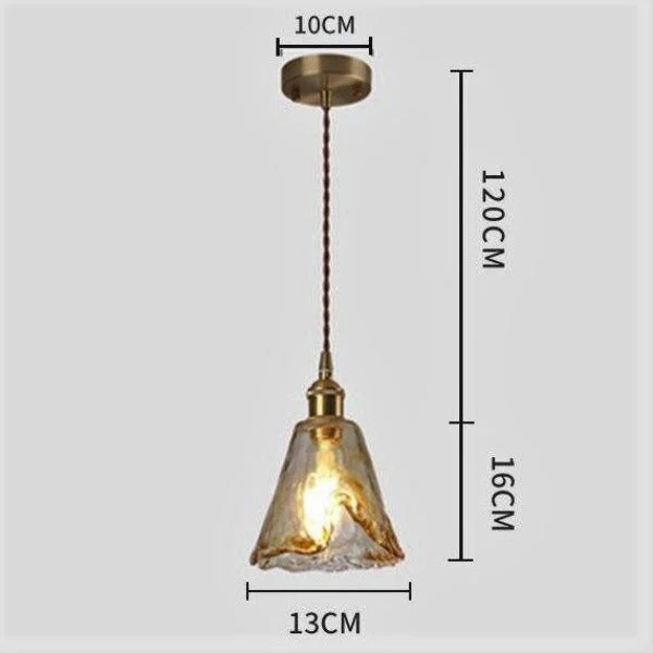 Lustre Industriel En Verre
