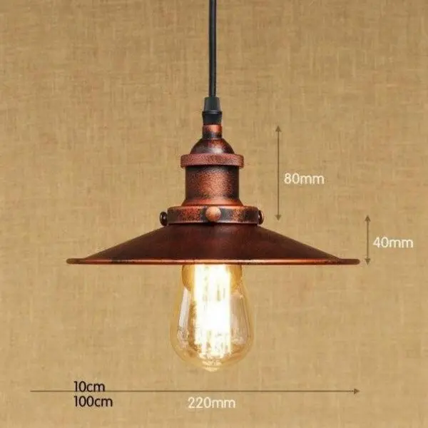 Lustre Style Industriel Vintage