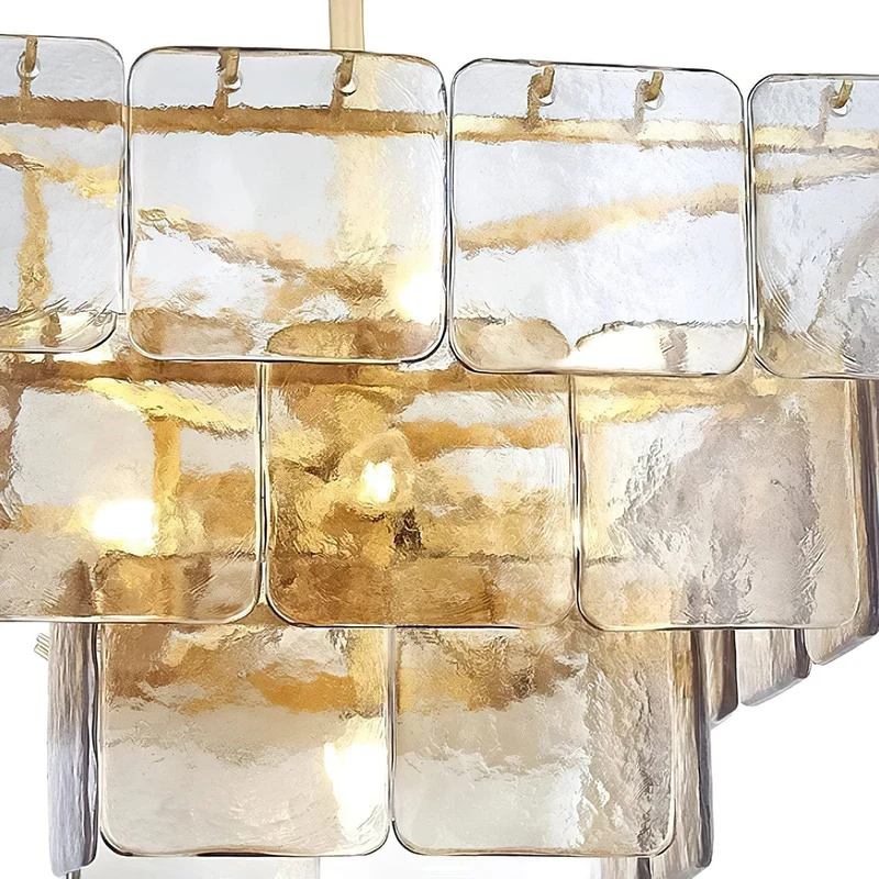 Plafonnier design en verre retro