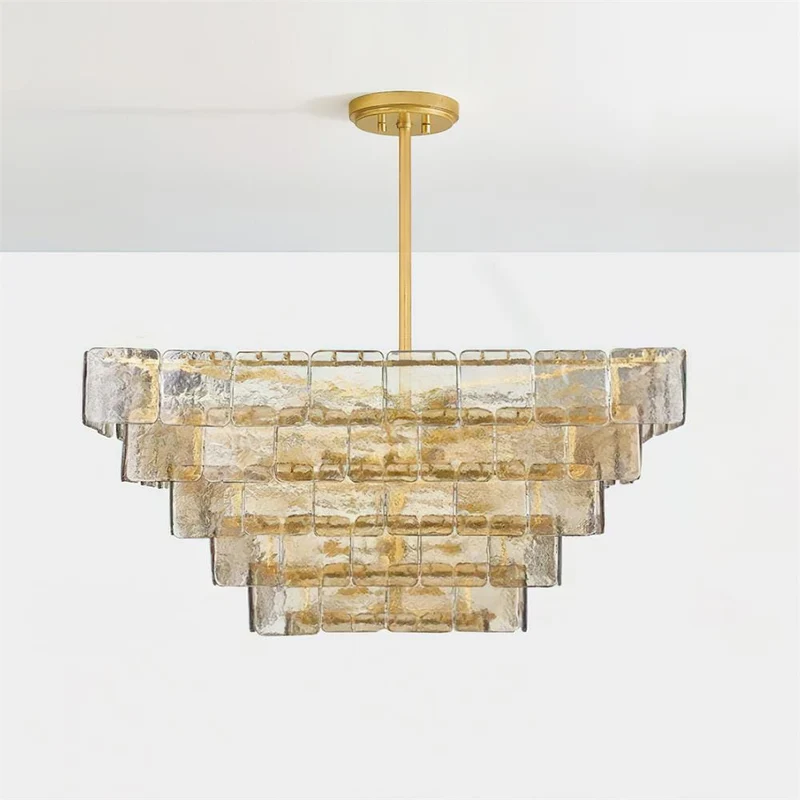Plafonnier design en verre retro