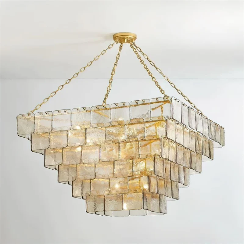 Plafonnier design en verre retro