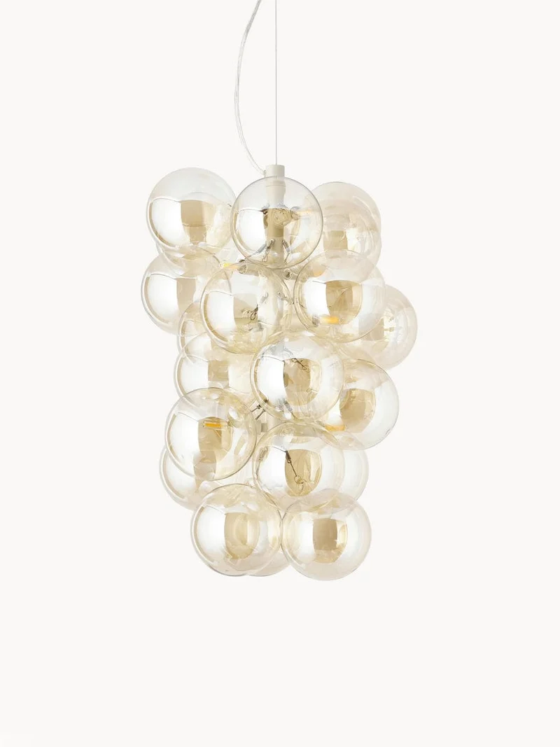 Luminaire suspension bulles verre