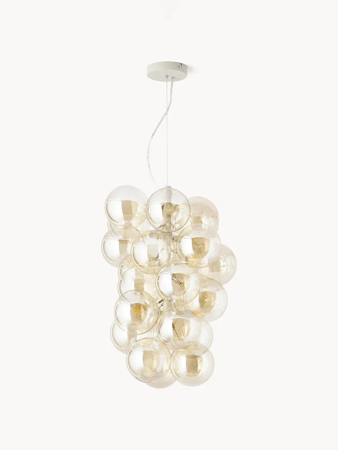 Luminaire suspension bulles verre
