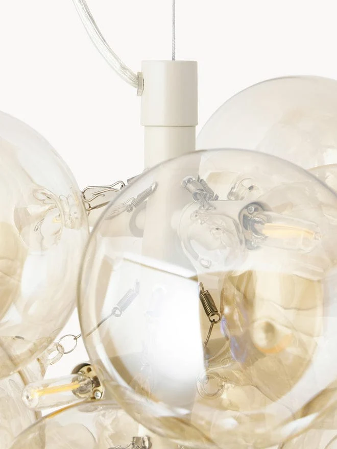 Luminaire suspension bulles verre