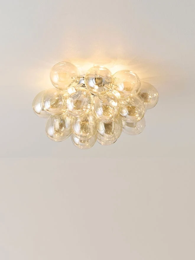 Plafonnier bulles noir
