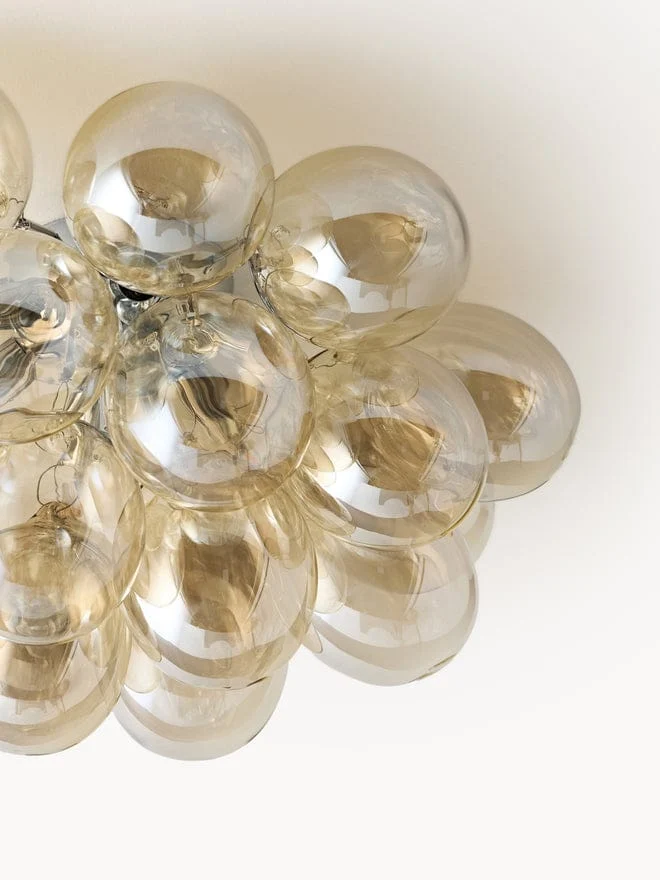 Plafonnier bulles noir