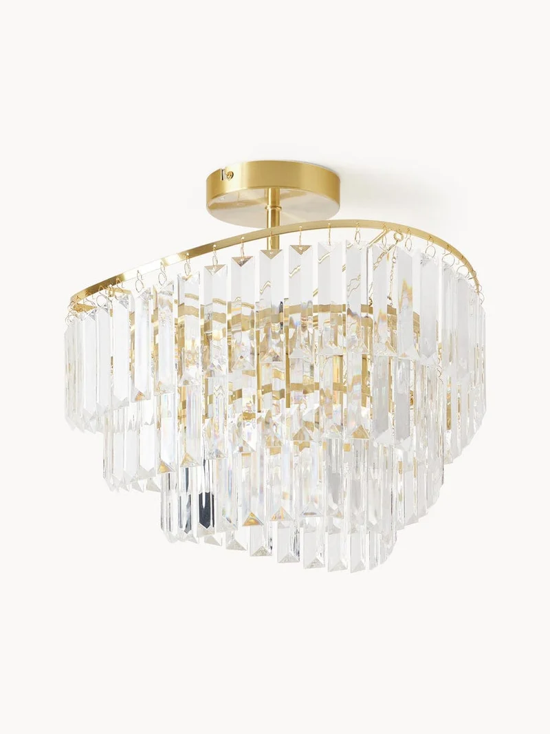 Petit plafonnier luminaire verre luxe