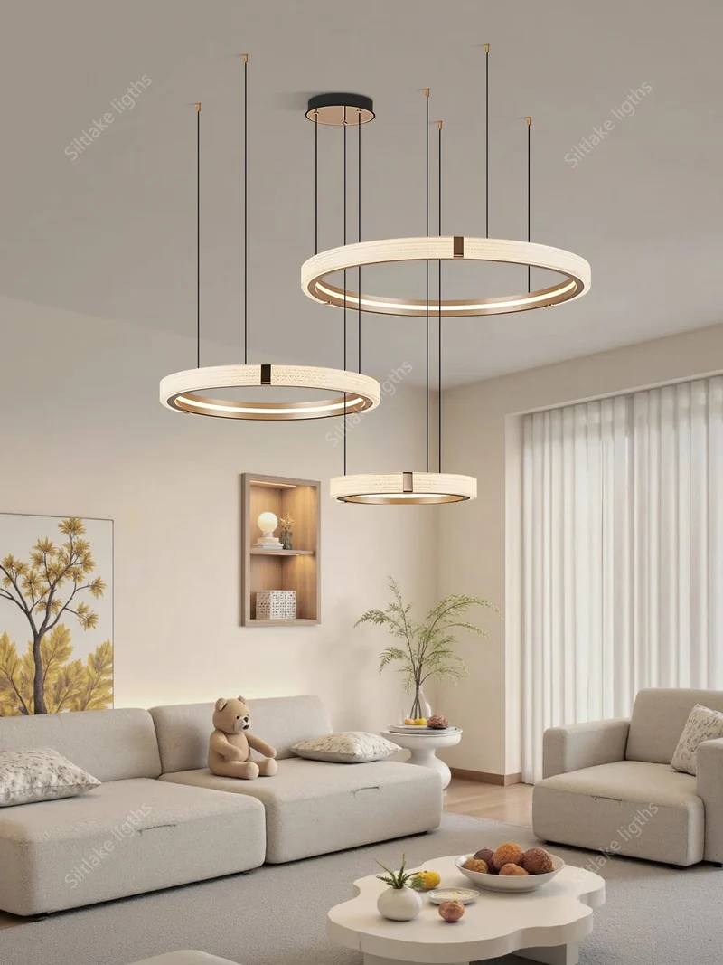 Suspension Luminaire Ronde Blanche