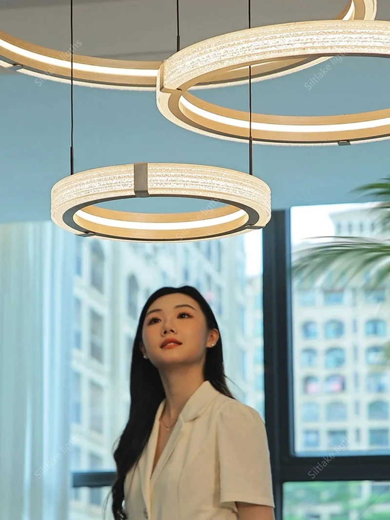Suspension Luminaire Ronde Blanche