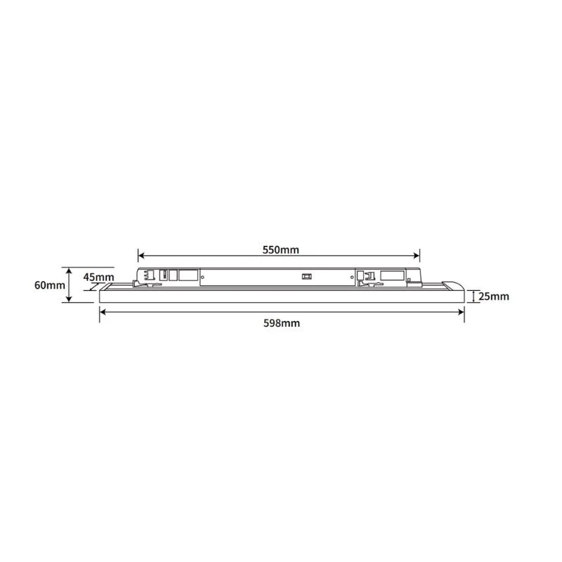 Linéaire sur Rail Triphasé 15-30W Ajustable 60cm 120° CCT Noir - 3000K/4000K/6000K