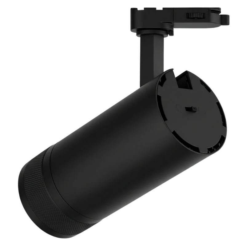 Spot LED sur Rail Noir Angle Ajustable Triphasé 30W 15-60° CCT TRIAC Dimmable - 3000K/4000K/6000K