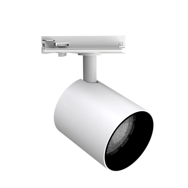 Spot LED sur Rail Blanc Monophasé 24W 36° TRIAC Dimmable