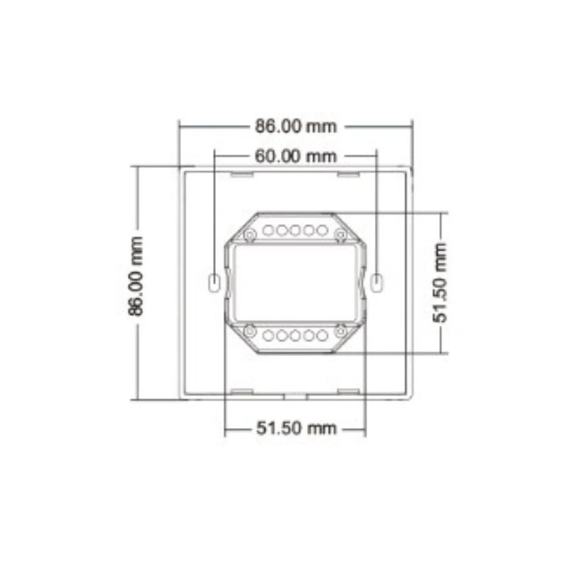 Variateur LED Mural avec Bouton Rotatif 220V 360W TRIAC - Blanc