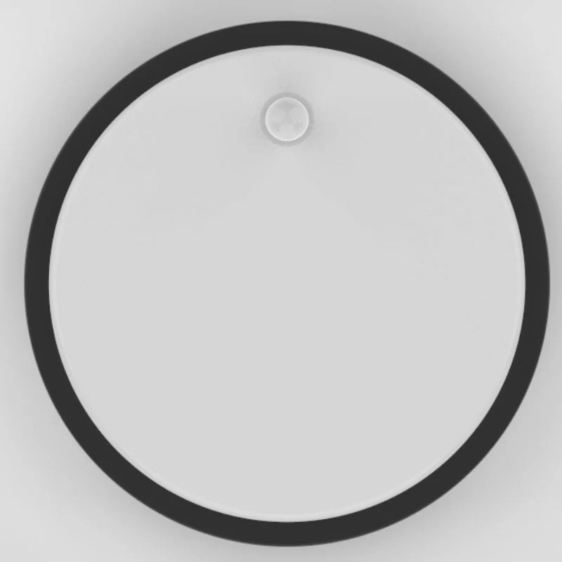 Hublot LED Extérieur Rond 10W IP54 Noir avec détecteur de mouvement