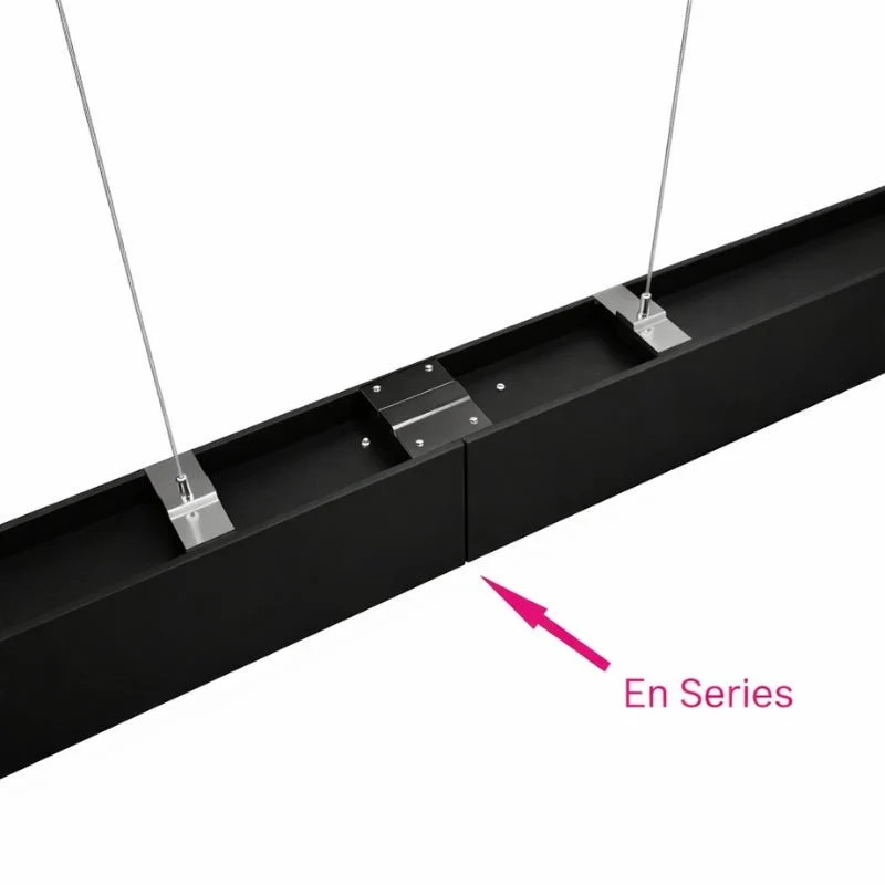 Suspension Linéaire LED 150cm 48W Interconnectable NOIR - Garantie 5 ans - Pack de 10
