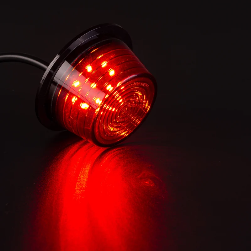 Feux de gabarit danois à lentille foncée, inserts LED, câble de 5 m