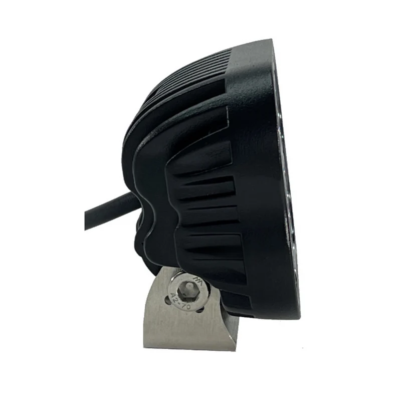 Projecteur de travail LED carré avec support en acier inoxydable / 9 LED / 45 W