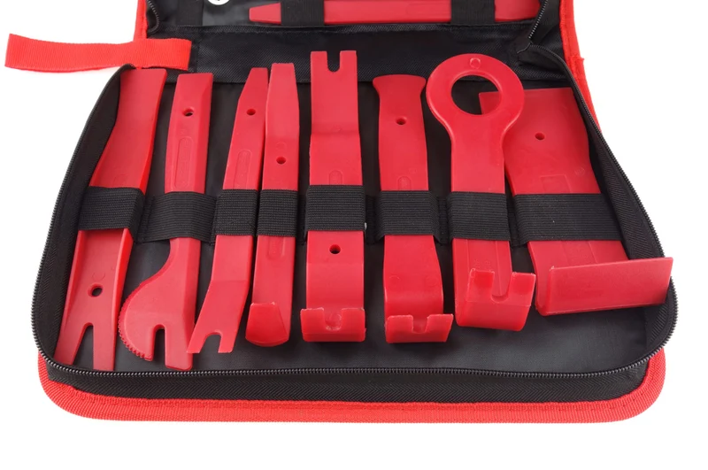 Kit d'outils de démontage de garnitures, d'autoradios et de garnitures 19 pièces
