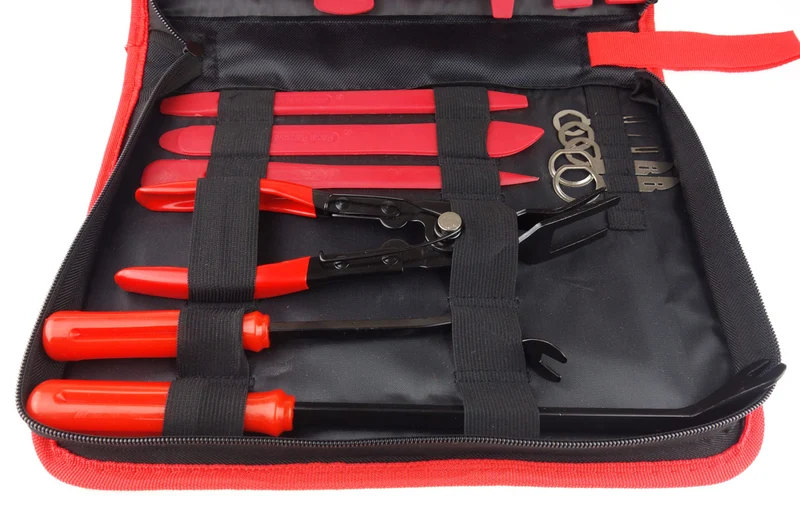 Kit d'outils de démontage de garnitures, d'autoradios et de garnitures 19 pièces