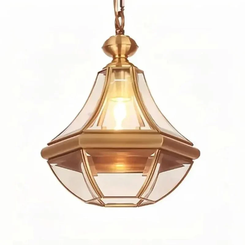 Lustre Cuivre Antique Baroque – Intérieur et Extérieur, Charme Rétro