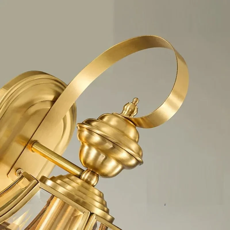 Applique Murale Cuivre Rétro IP65 – Éclairage Intérieur et Extérieur