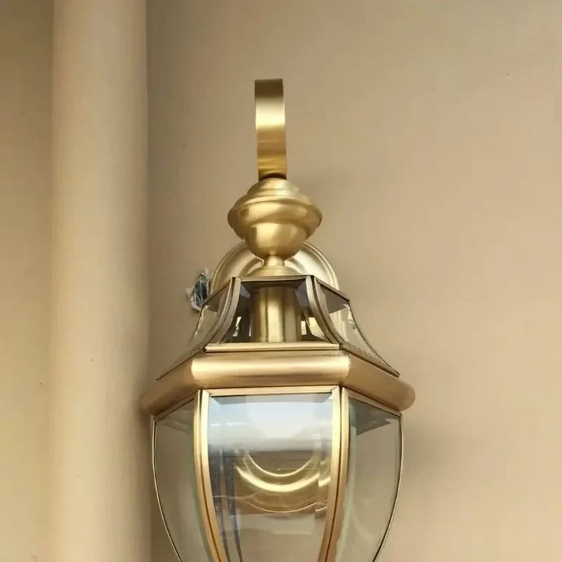 Applique Murale Cuivre Rétro IP65 – Éclairage Intérieur et Extérieur
