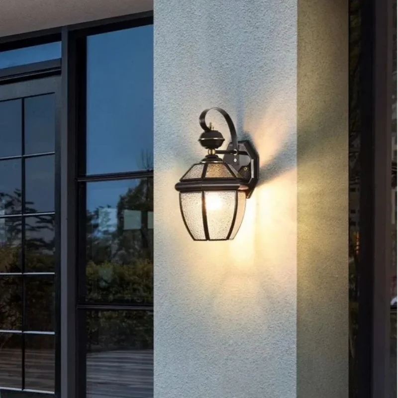 Applique Murale Cuivre Rétro IP65 – Éclairage Intérieur et Extérieur