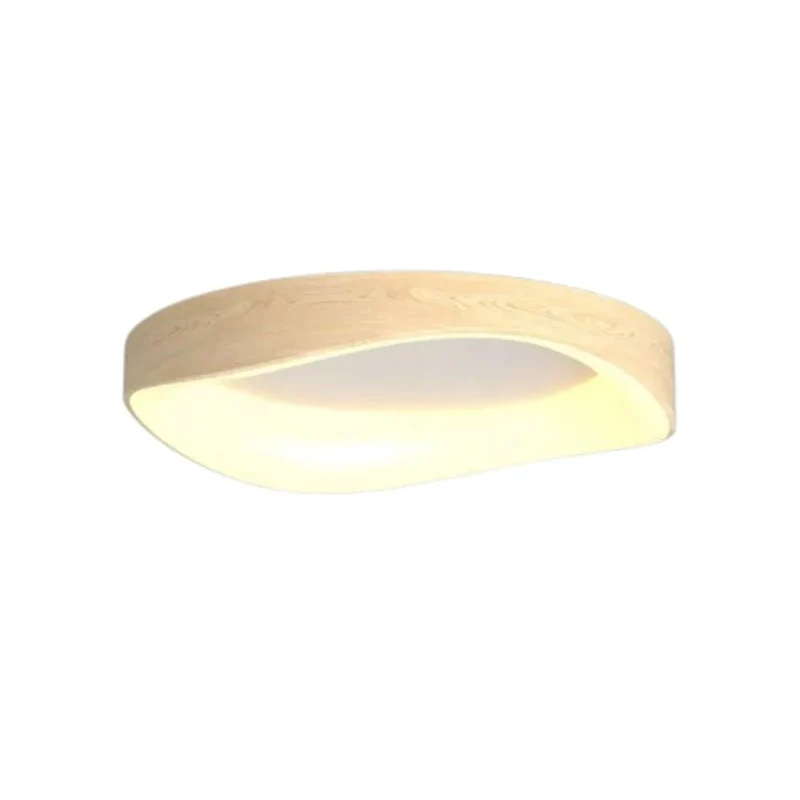 Plafonnier LED pour Salle de Bain en Bois – Chêne Clair ou Foncé
