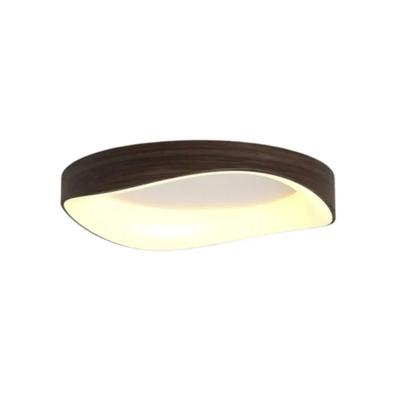 Plafonnier LED pour Salle de Bain en Bois – Chêne Clair ou Foncé
