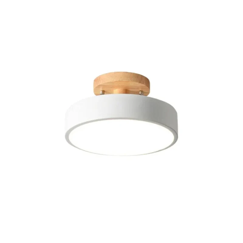 Plafonnier Salon Bois et Métal – Gris, Blanc ou Vert, Chambre Enfant