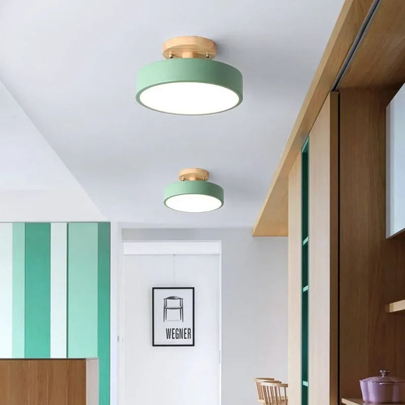 Plafonnier Salon Bois et Métal – Gris, Blanc ou Vert, Chambre Enfant