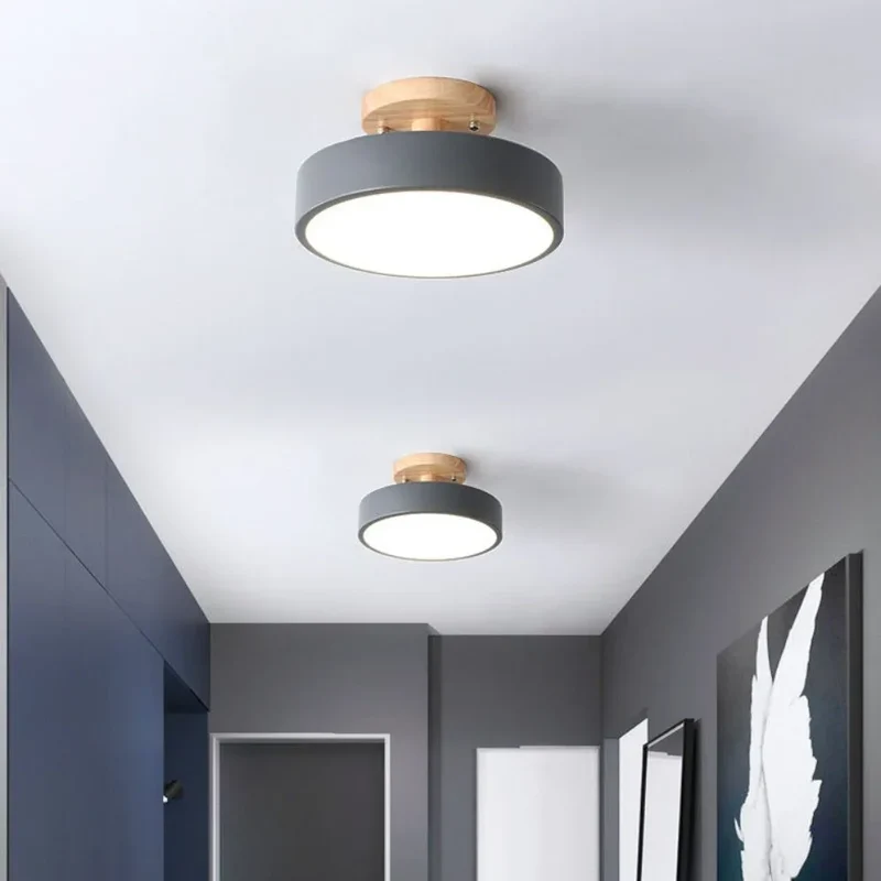 Plafonnier Salon Bois et Métal – Gris, Blanc ou Vert, Chambre Enfant