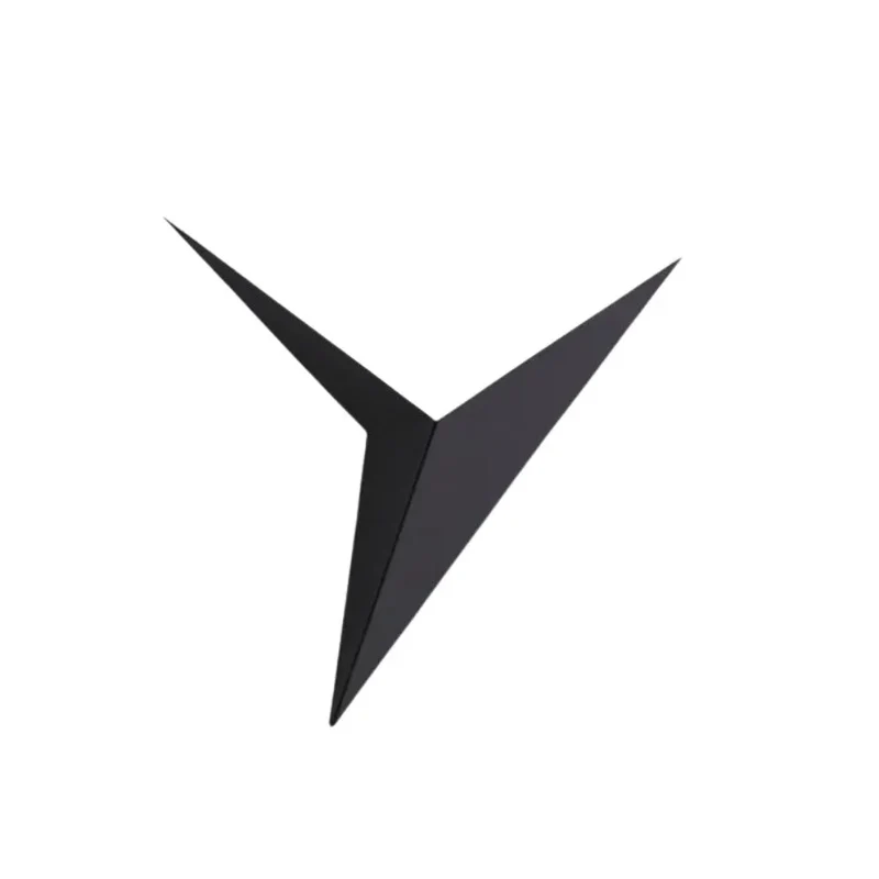 Applique Murale Noire Design Triangulaire – Éclairage Indirect Chic