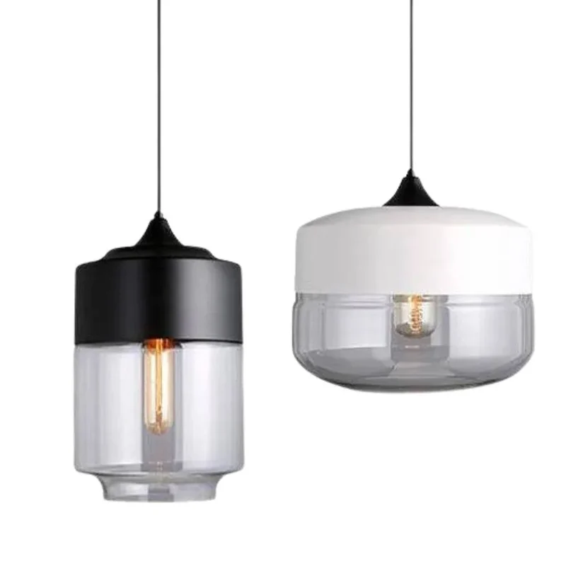 Luminaire Suspendu Verre et Métal – 4 Styles pour Couloir & Salon