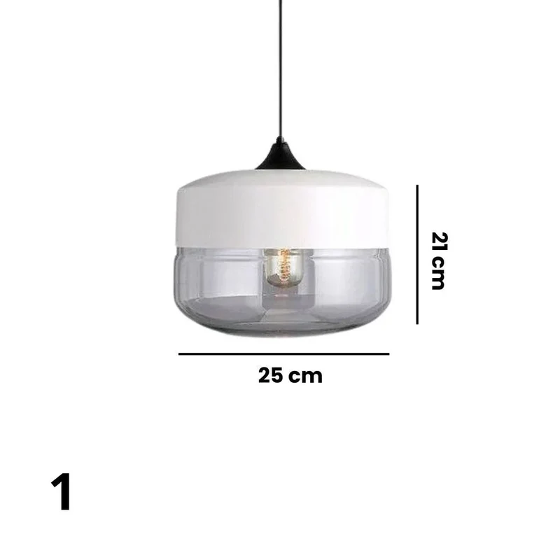 Luminaire Suspendu Verre et Métal – 4 Styles pour Couloir & Salon