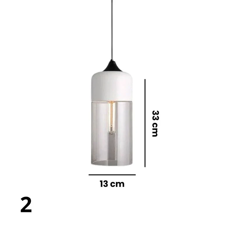 Luminaire Suspendu Verre et Métal – 4 Styles pour Couloir & Salon