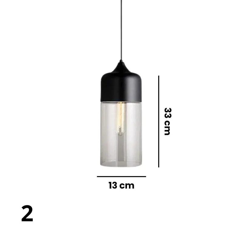 Luminaire Suspendu Verre et Métal – 4 Styles pour Couloir & Salon