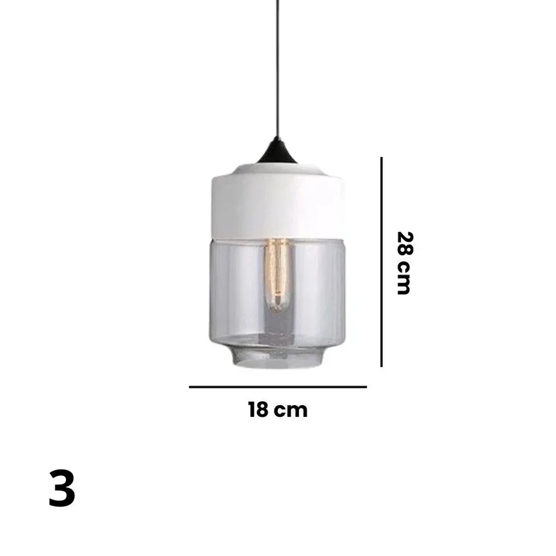Luminaire Suspendu Verre et Métal – 4 Styles pour Couloir & Salon