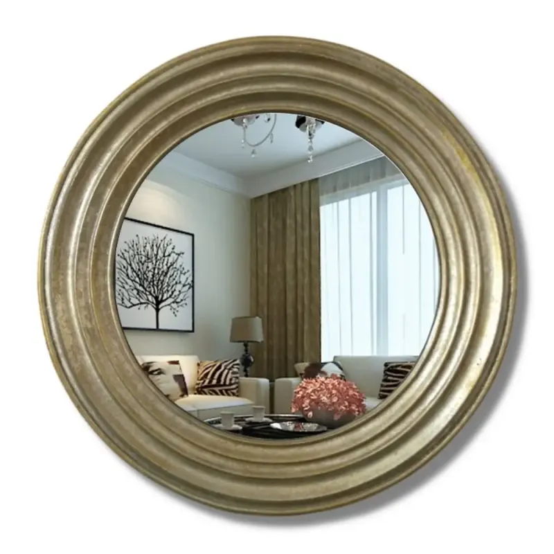 Miroir Industriel Doré