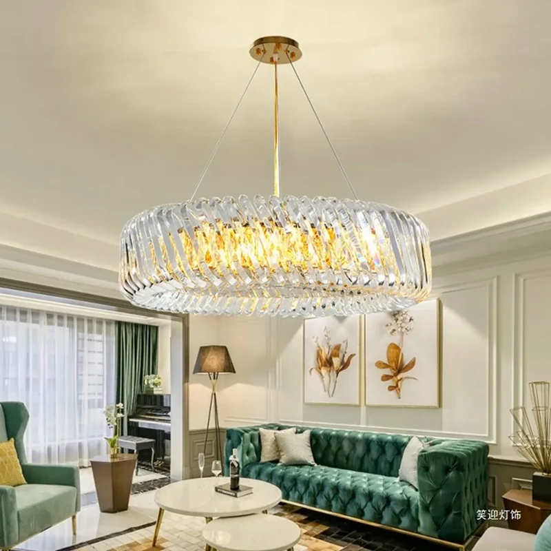 Lustre Moderne en Verre pour Séjour