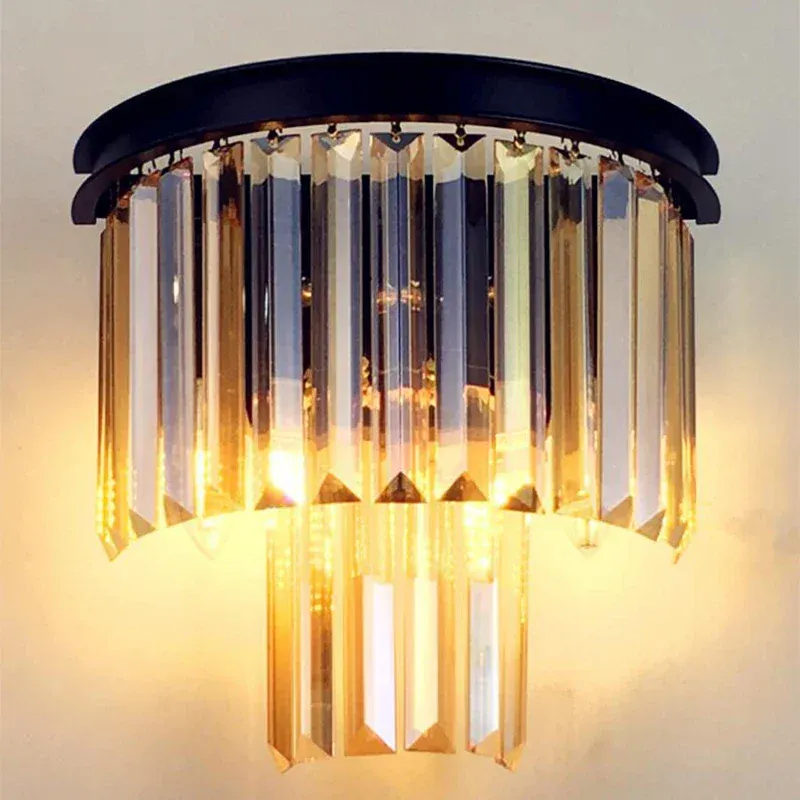 Grand Lustre Moderne en Verre pour Salon