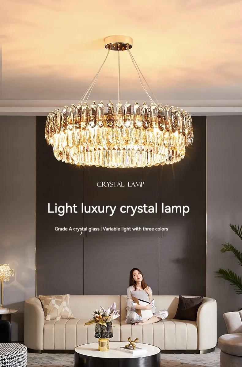 Lustre Moderne Design Italien Dimmable en Verre