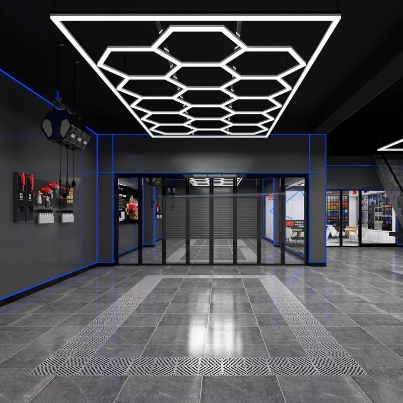 Kit 15 LED Hexagonal 582W avec cadre 110lm/w