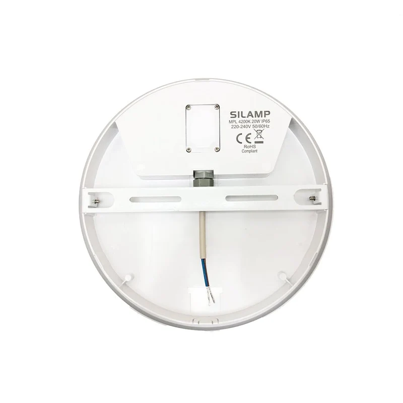 Applique LED Murale 20W Blanche Ronde IP65 - Pack de 10