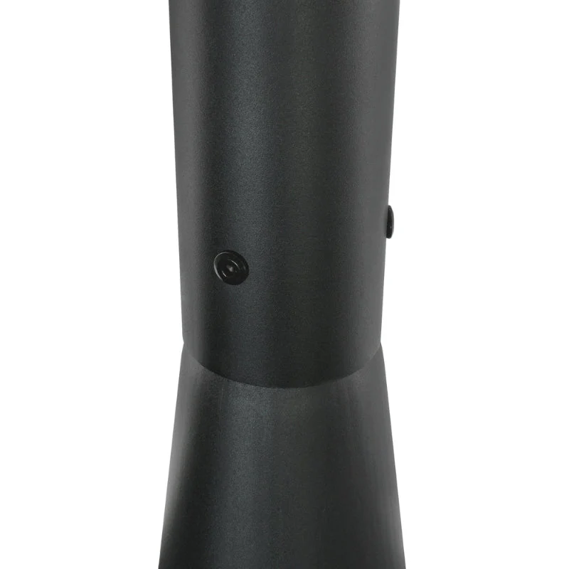 Mât d’Éclairage Public Droit 3m Ø60mm Noir