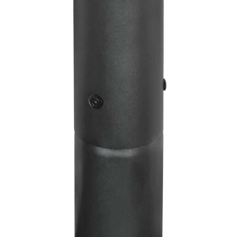 Mât d’Éclairage Public Droit 3m Ø60mm Noir